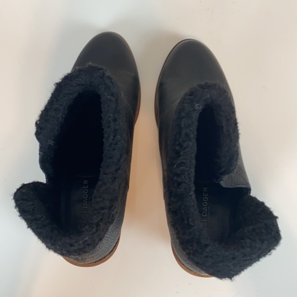 Kelsi Dagger Brooklyn Kayak Leather Faux fur Ankle Boots Booties Size 9.5 - Picture 8 of 14